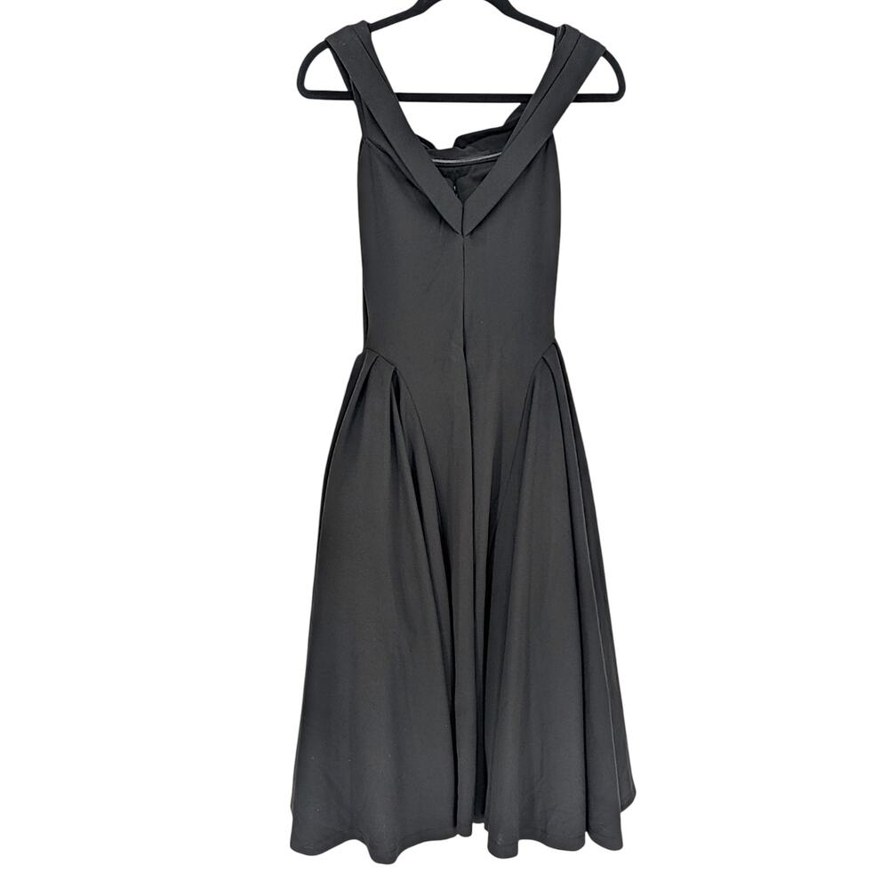 Babyboo Miranda Black Cowl Neck Fit Flare Midi Dress Size S NWT - Picture 5 of 6